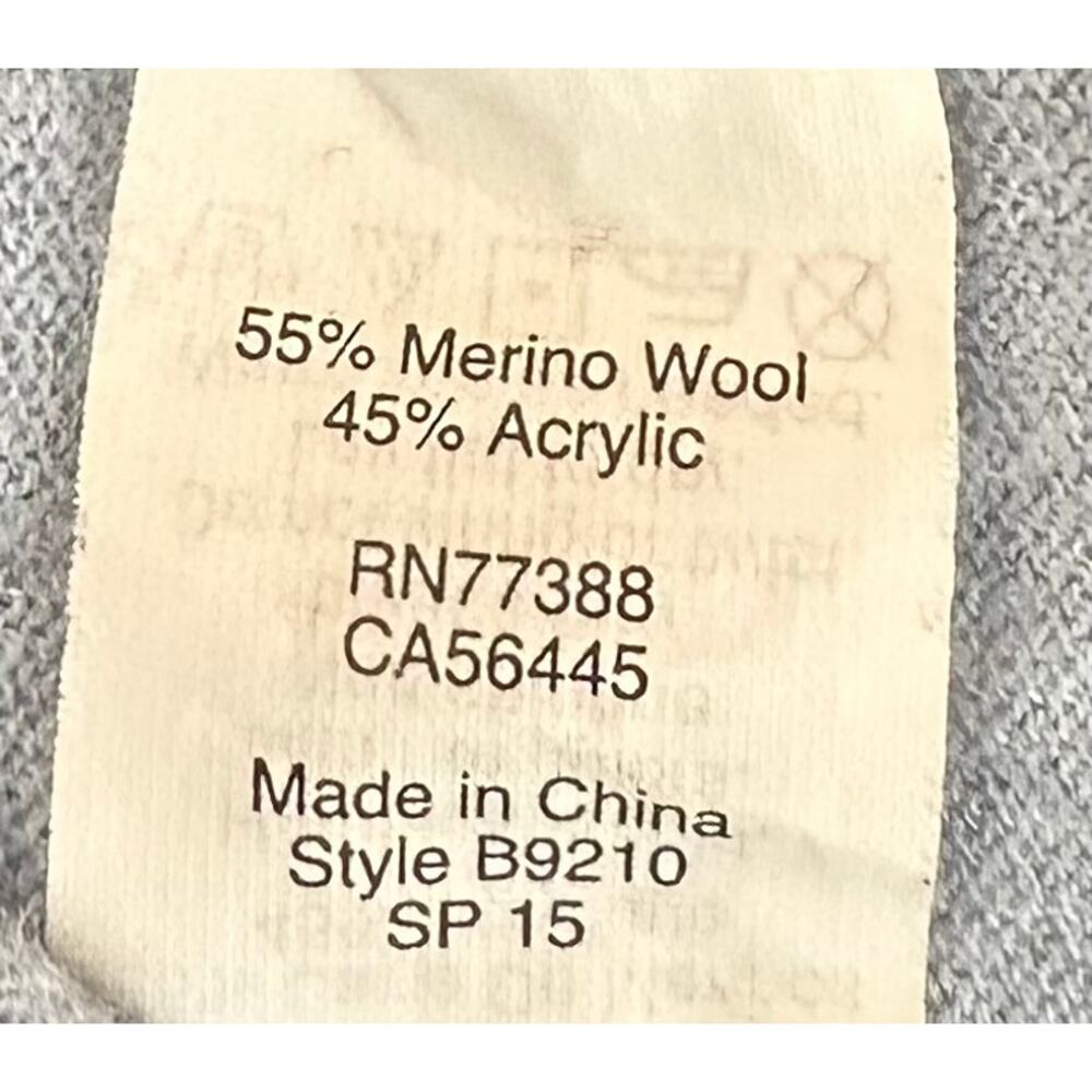J. Crew Merino Wool Mesh Sleeve Sweater Dusty Sky Blue B9210 Size S - Picture 11 of 11